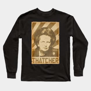 Margaret ThatcherRetro Propaganda Long Sleeve T-Shirt